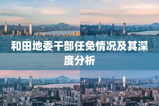 和田地委干部任免情況及其深度分析