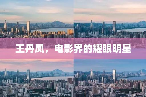 王丹鳳，電影界的耀眼明星