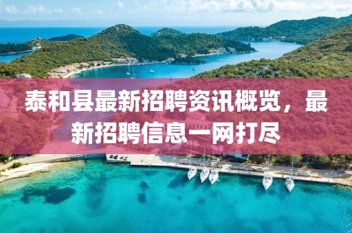 泰和縣最新招聘資訊概覽，最新招聘信息一網(wǎng)打盡