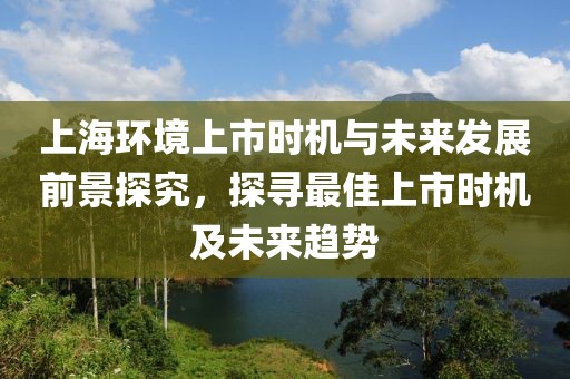 上海環(huán)境上市時(shí)機(jī)與未來(lái)發(fā)展前景探究，探尋最佳上市時(shí)機(jī)及未來(lái)趨勢(shì)