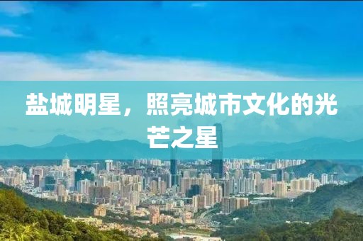 鹽城明星，照亮城市文化的光芒之星