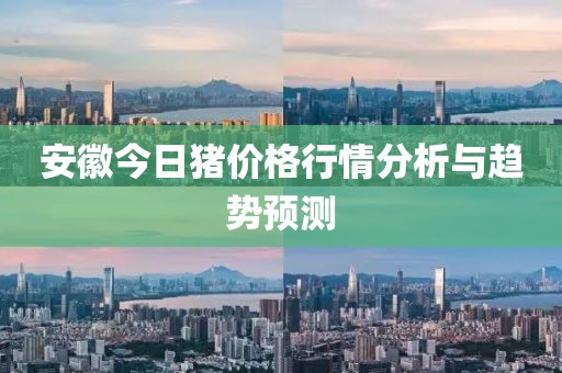 安徽今日豬價(jià)格行情分析與趨勢(shì)預(yù)測(cè)