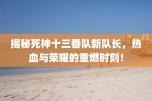 揭秘死神十三番隊新隊長，熱血與榮耀的重燃時刻！