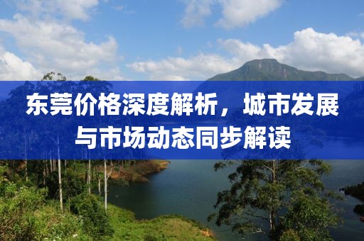 東莞價格深度解析，城市發(fā)展與市場動態(tài)同步解讀