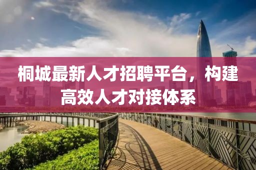 桐城最新人才招聘平臺，構(gòu)建高效人才對接體系