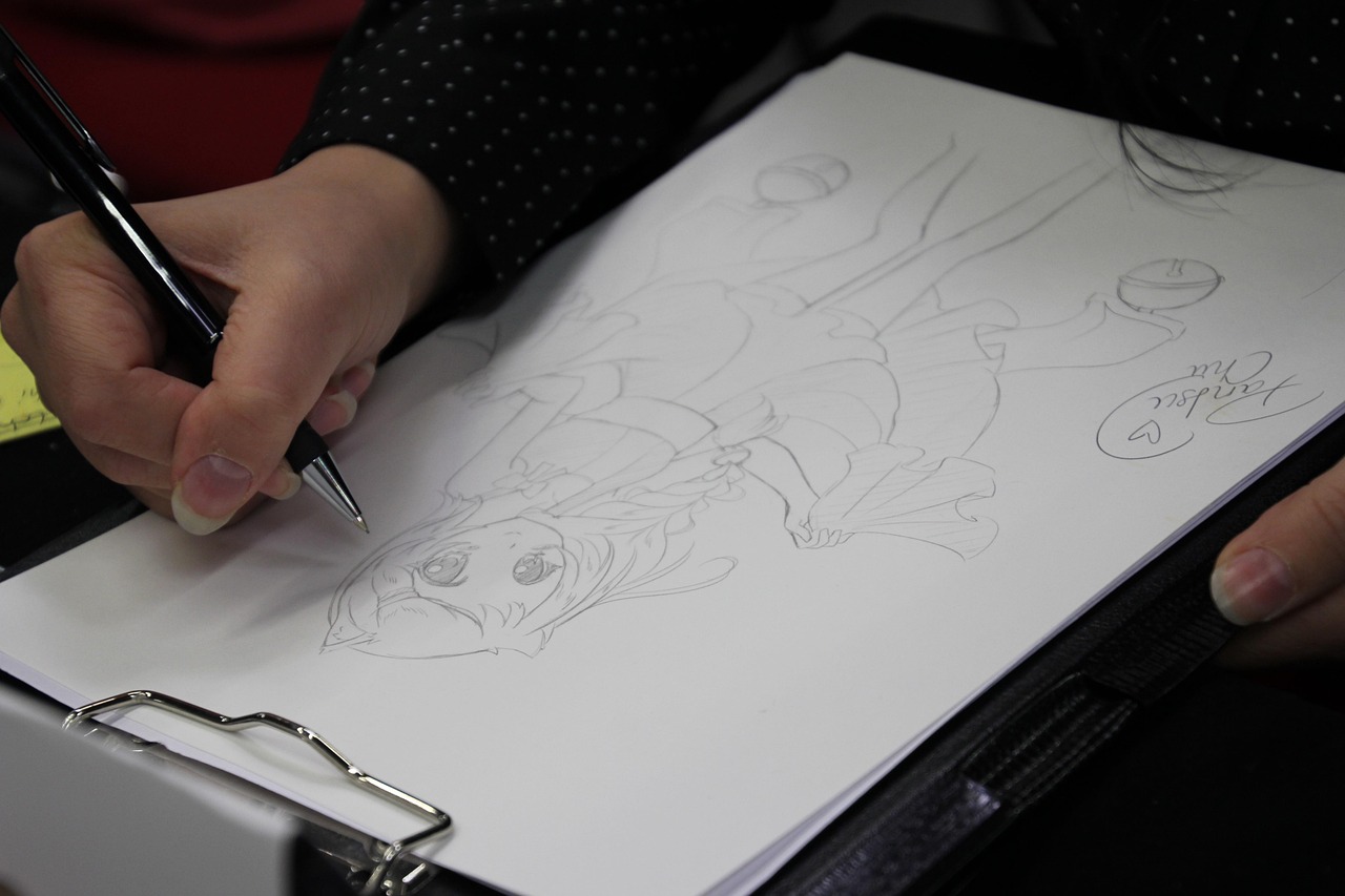 素描畫動漫，從黑白線條到彩色世界的藝術(shù)探索之旅